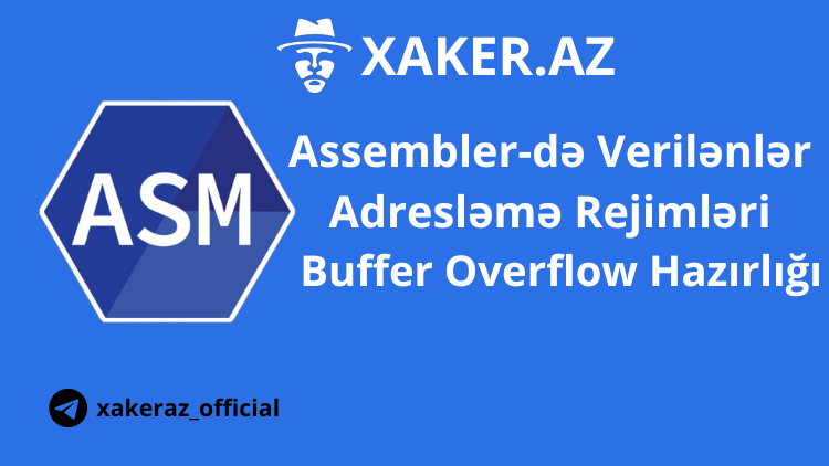 Assembler-də Verilənlər və Adresləmə Rejimləri – Buffer Overflow Hazırlığı