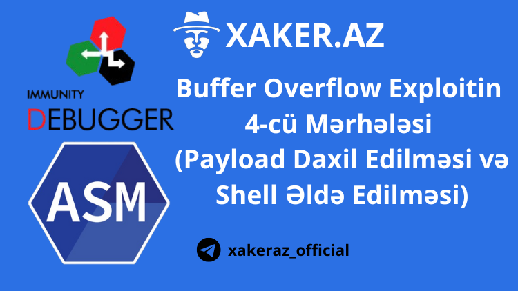 Buffer Overflow Exploitin 4-cü Mərhələsi (Payload Daxil Edilməsi və Shell Əldə Edilməsi)
