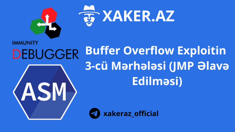 Buffer Overflow Exploitin 3-cü Mərhələsi (JMP Əlavə Edilməsi)