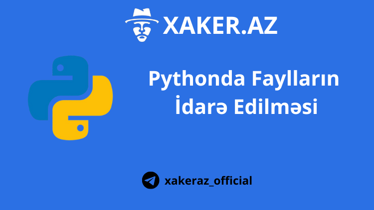 Pythonda Faylların İdarə Edilməsi